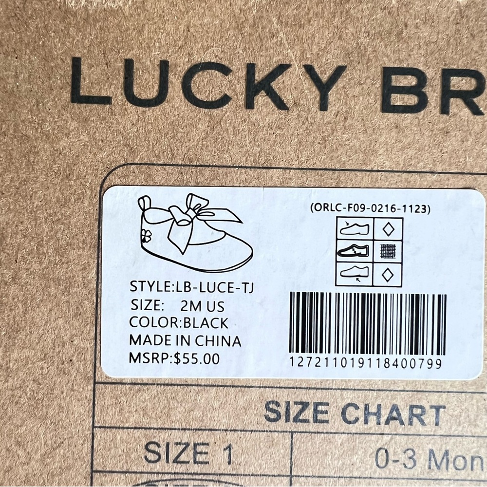 Lucky Brand Black Baby Shoes